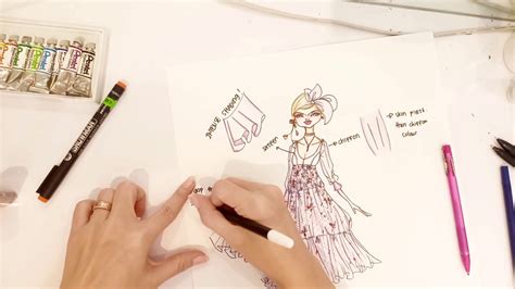 How To Draw Lace Tulle Chiffon Youtube