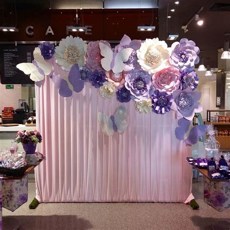 Paper Flower Decor Paper Flower Backdrop Giant Paper Flowers Flower