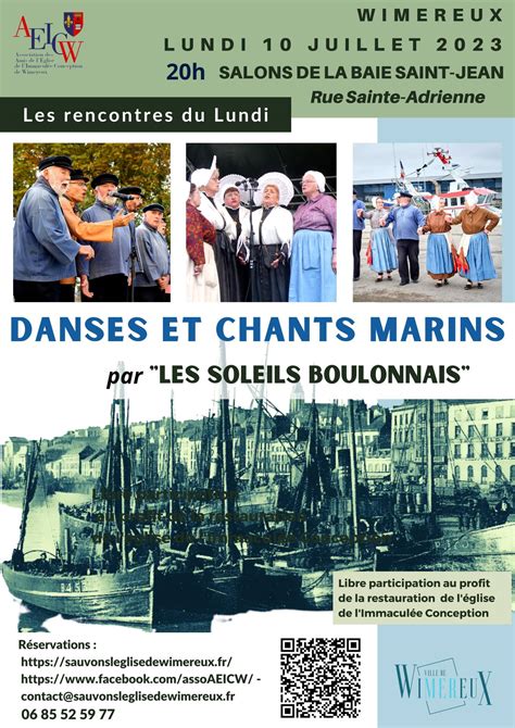 LES RENCONTRES DU LUNDI CONCERT DANSES ET CHANTS MARINS Par Les