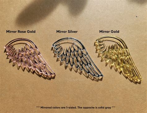 Wholesale Acrylic Wings Acrylic Angel Wing Blank Rose Gold Etsy