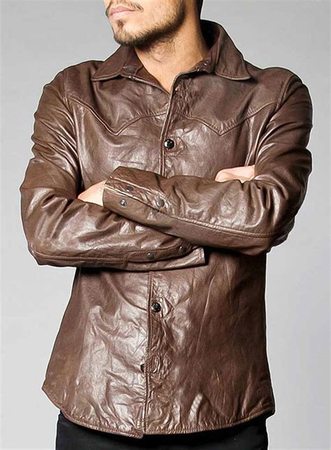 Chevelle Leather Shirt Jacket Leathercult Genuine Custom Leather Products Jackets For Men