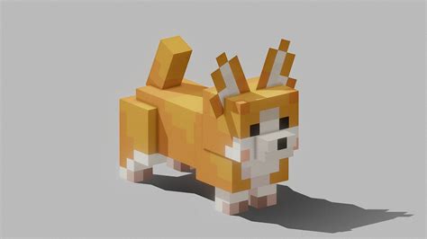 Corgi In Minecraft 3d Model By Twelve Twelveably [82c1060] Sketchfab