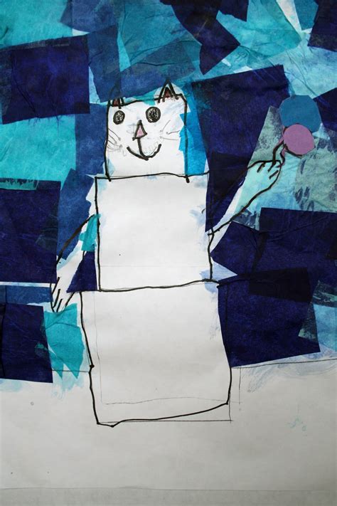 Salem Hyde Artroom Picasso Snowman Collage