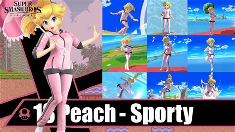 SSBU MOD - PRINCESS PEACH SPORTY - YouTube