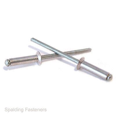 Pop Rivets Aluminium Countersunk Csk Open Blind Rivets Mm Mm Mm