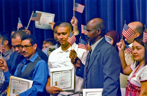 Ceremony ends journey for 55 new US citizens