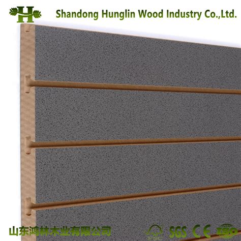 Melamine Slotted Slatwall Mdf For Display Shelf China Slatwall Mdf