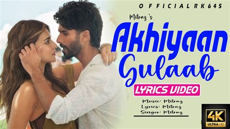 Ankhiyan Gulab Song Shahid Kriti Mitraz Teri Baaton Mein Uljha