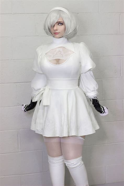 2b Cosplay Nier Automata Yorha Costume White Black Colors Etsy