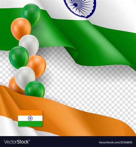 Indian patriotic template with space for text Vector Image