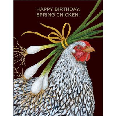 Spring Chicken Birthday Card In 2024 Happy Birthday Hippie Silly