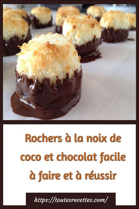 Comment Pr Parer Les Rochers La Noix De Coco Et Chocolat Facile