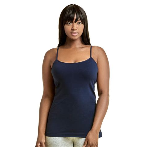 Dailywear Womens Seamless Nylon Camisole Tank Top One Size Navy