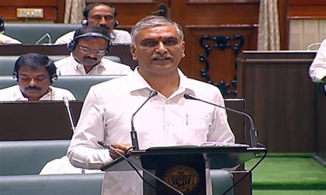 Telangana Finance Minister Harish Rao Presents A Whopping Rs 2 90 Lakh