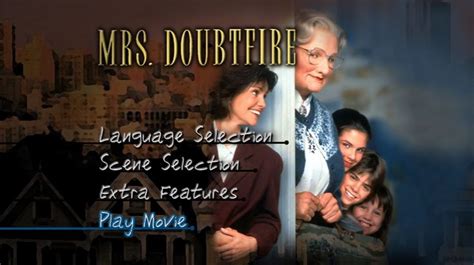 Mrs. Doubtfire (1993) - DVD Movie Menus