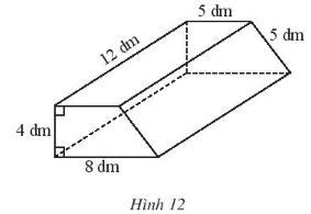 Giải bài bài 4 Diện tích xung quanh và thể tích của hình lăng trụ đứng ...