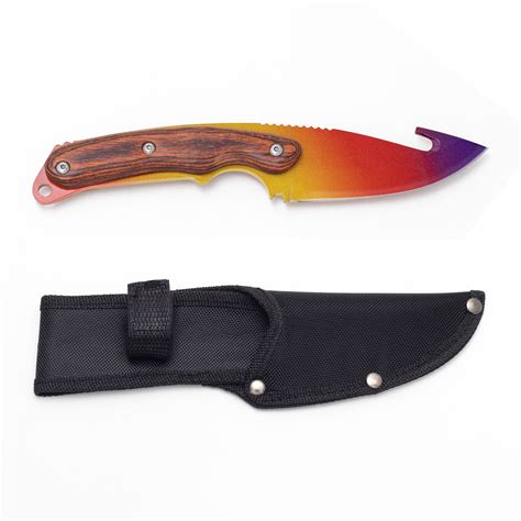 Cuchillo Gut Fade Red Tip Real Life Knife Cs Customizado Irl Por