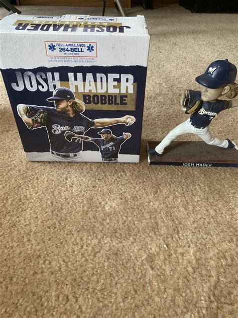 Josh Hader Milwaukee Brewers Bobblehead Nib Sga Wow Padres