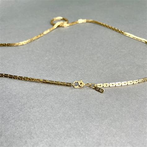 Vintage Monet Twisted Links Chain Gold Tone Chain Necklace Etsy