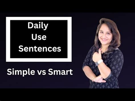 Speak Daily Use Sentences In English Simple V S Smart Sentences How To