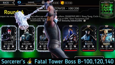 Sorcerers Fatal Tower Bosses Battle Fights Rewards Mk