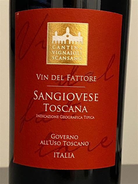 Cantina Vignaioli Del Morellino Di Scansano Sangiovese Governo All