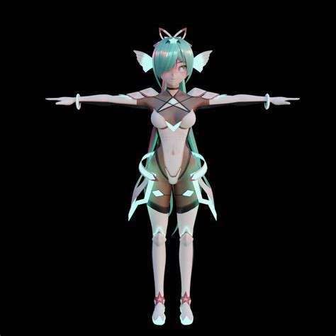 anime 3d model by Gulnazzzz on DeviantArt