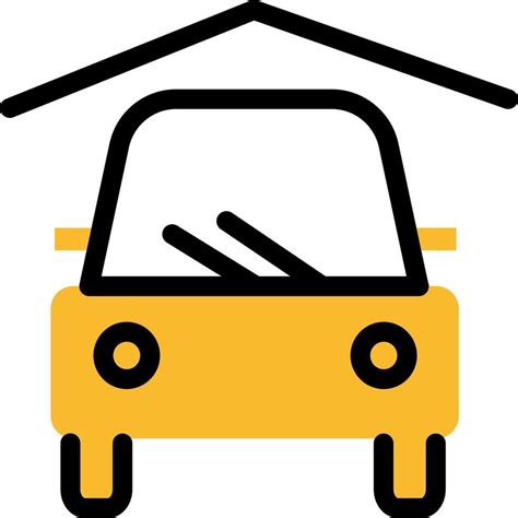 Car garage, illustration, vector on a white background. 13842539 Vector ...