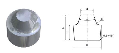 China Customized 2 Facets Tungsten Carbide Anvil Suppliers