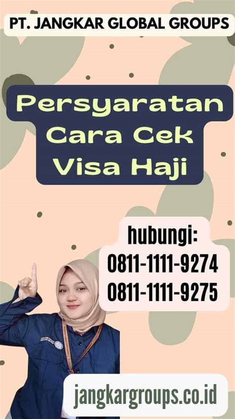 Cara Cek Visa Haji Indonesia Jangkar Global Groups