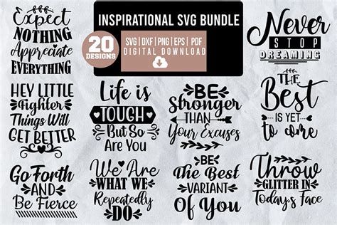 Inspirational Svg Bundle Bundle · Creative Fabrica