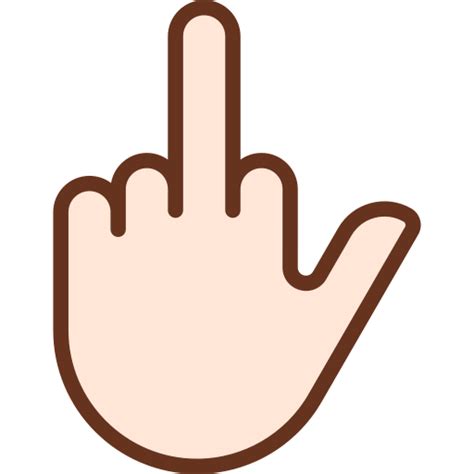 Pink Middle Finger Vector Svg Icon Svg Repo Off