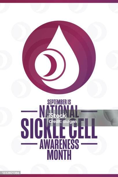 September Is National Sickle Cell Awareness Month Holiday Concept Template For Background Banner