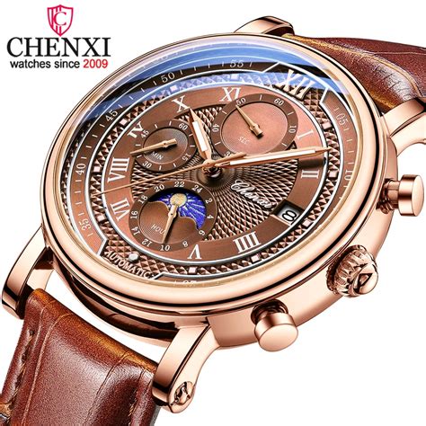 Chenxi Reloj De Pulsera De Cuarzo Para Hombre Cron Grafo De Negocios De