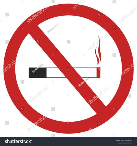 No Smoking Sign Symbol Vector Illustration Stock Vector Royalty Free