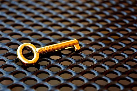 Golden Key Royalty Free Stock Photo