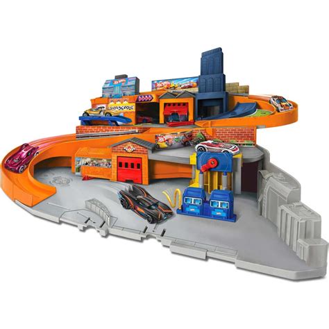Offer BigW Hot Wheels Sto And Go Playset BigW