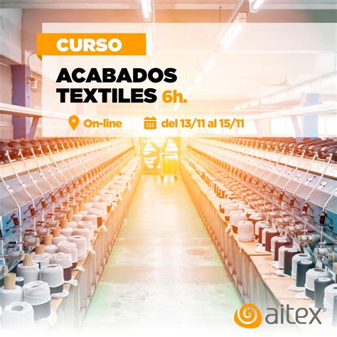 Curso Acabados Textiles Aitex