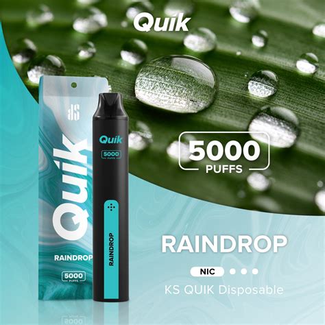 PODDIS KS Quik 5000puffs Raindrop นำฝนสดชน Nic3 ใชแลวทงขา