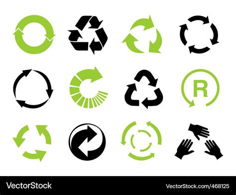 Recycle symbols Royalty Free Vector Image - VectorStock