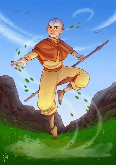 Fanart - Aang by GirlScoutDragon on DeviantArt