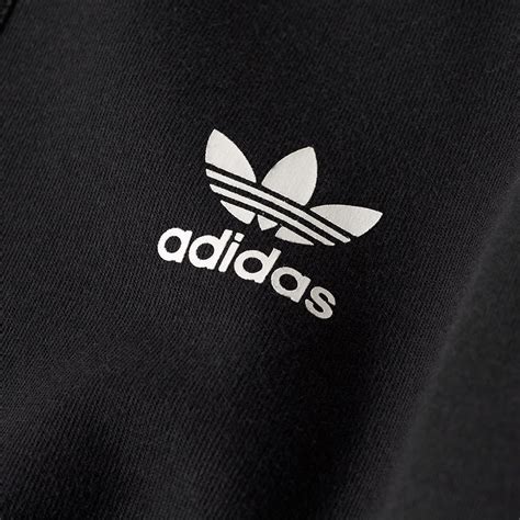 Adidas Stripes Slogan Bomber Jacket (Black)