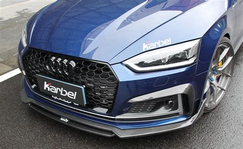 Karbel Carbon Dry Carbon Fiber Front Lip Ver 2 For Audi S5 And A5 S Line