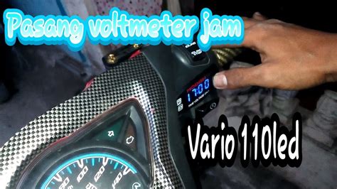 Tutorial Psang Voltmeter Jam Vario 110led YouTube