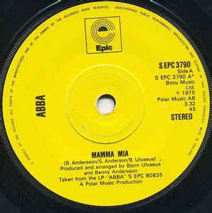 ABBA - Mamma Mia (1975, Solid Centre, Vinyl) | Discogs