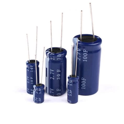 6PCS 2 7V 1F 2F 3 3F 4 7F 5F 8F 10F 30F Farad Super Capacitor Ultra