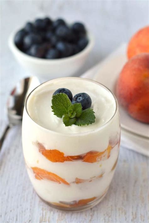 Caramel Peach Parfaits Recipe Low Fat Caramel Dip