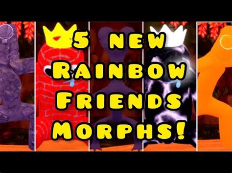 NEW How To Get ALL 5 NEW RAINBOW FRIENDS MORPHS In Find The Rainbow