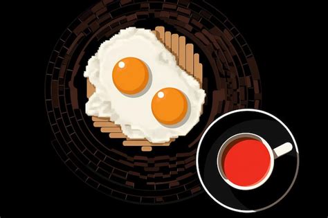 Premium Ai Image Fried Eggs In A Frying Pan