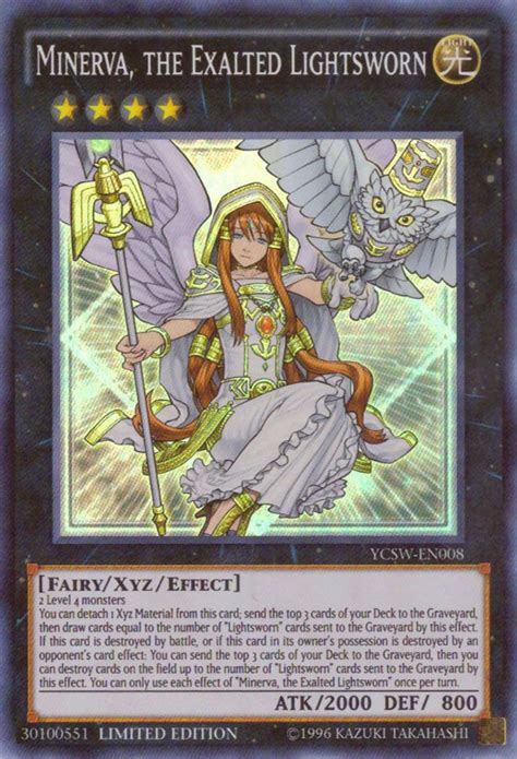 Minerva The Exalted Lightsworn Super Rare Yu Gi Oh Championship